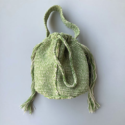 HEATHER HAND TOTE/ SPRING GREEN