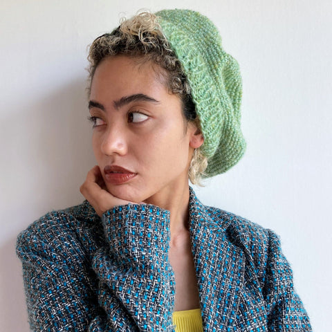 mohair beret / L.GREEN