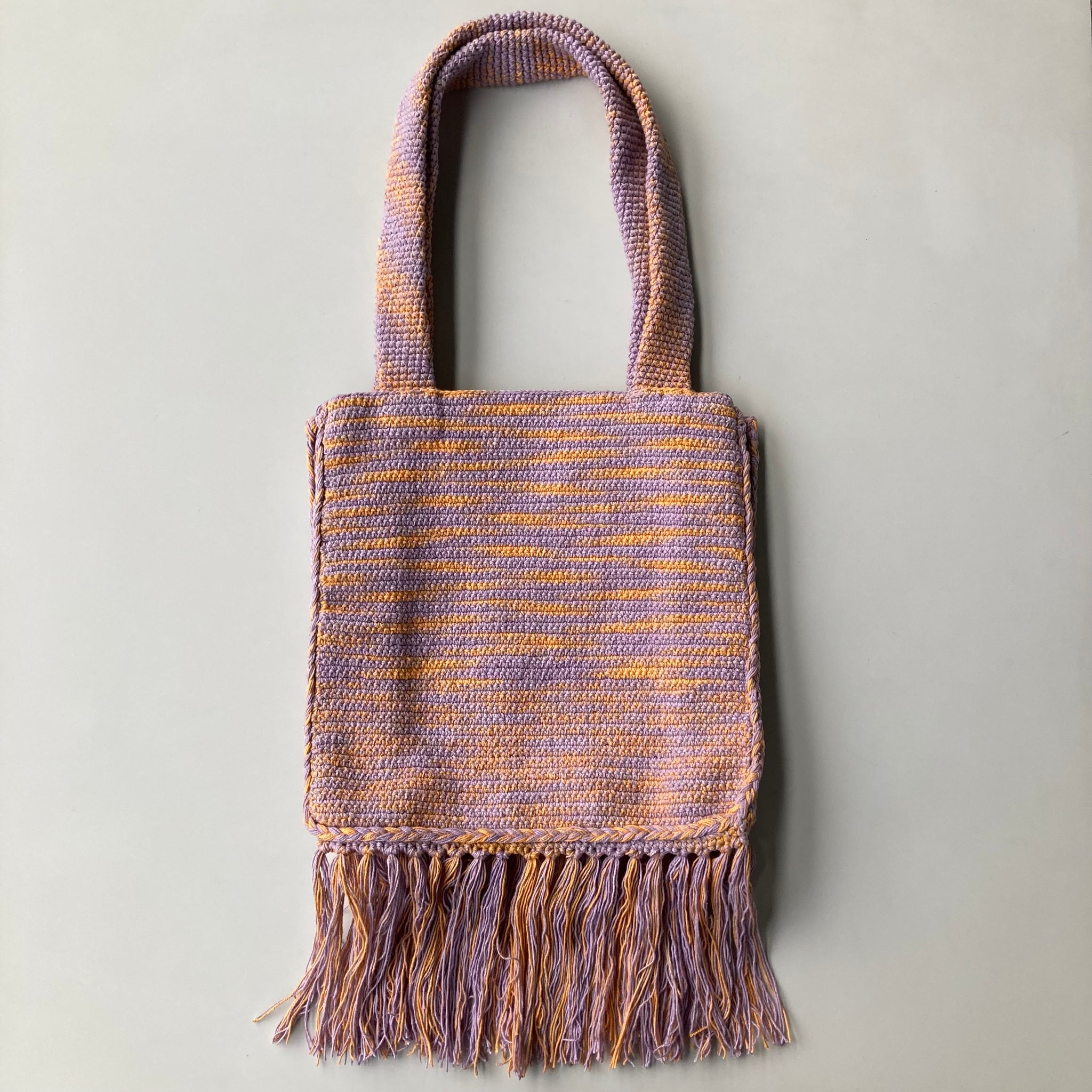 TIE-DYE FRINGE TOTE/ PURPLE*ORANGE – c-cie Official Site